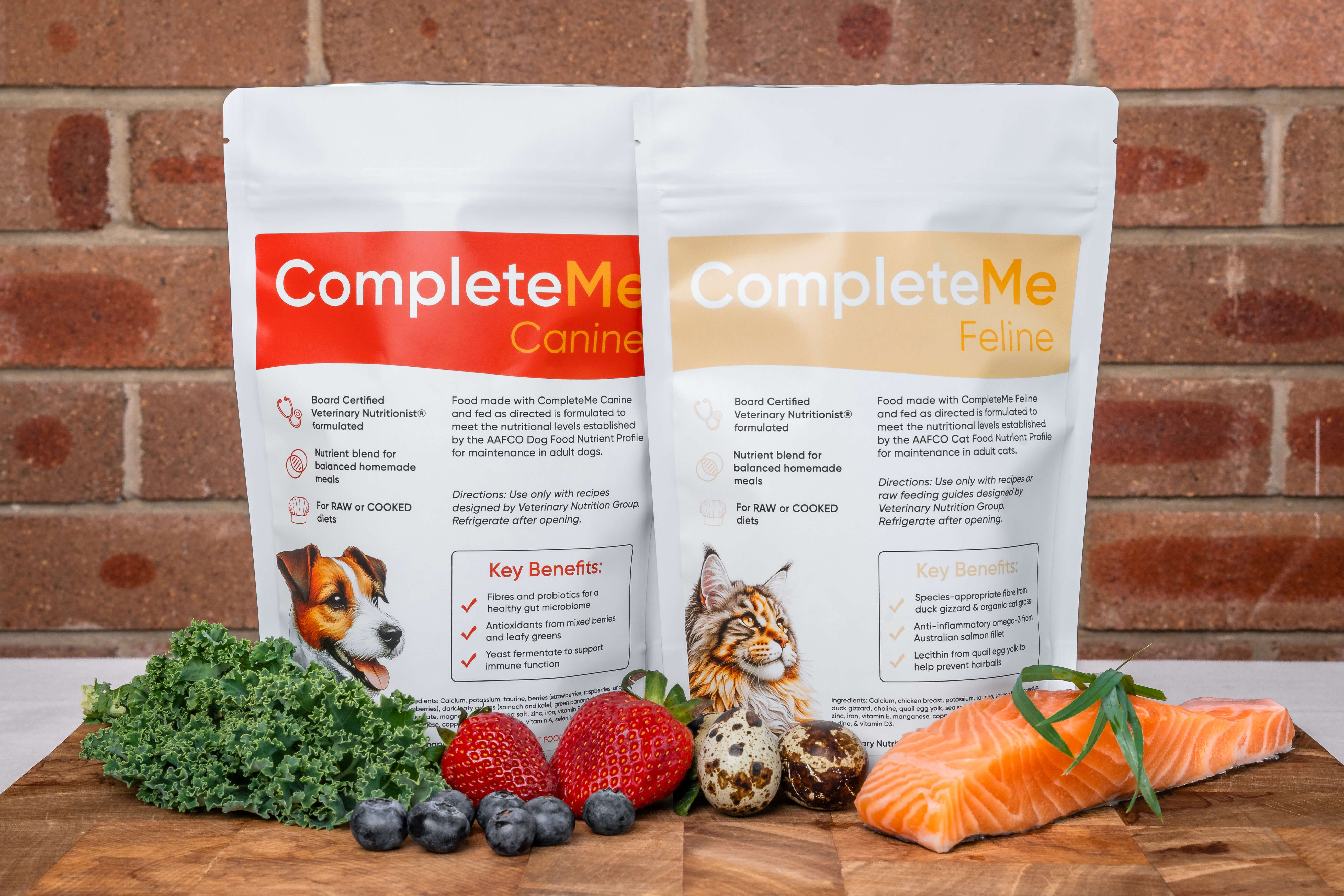 Meal completer supplements for homemade pet food